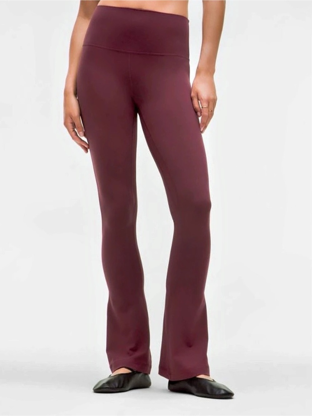 Cute NWT Lululemon Align Mini Flare Pants in Garnet - Size 12